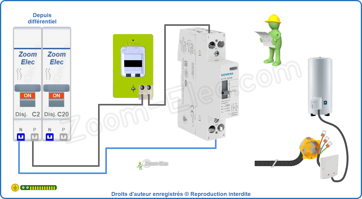 Comment brancher un contacteur jour nuit Siemens 5TT5 8006 — free download