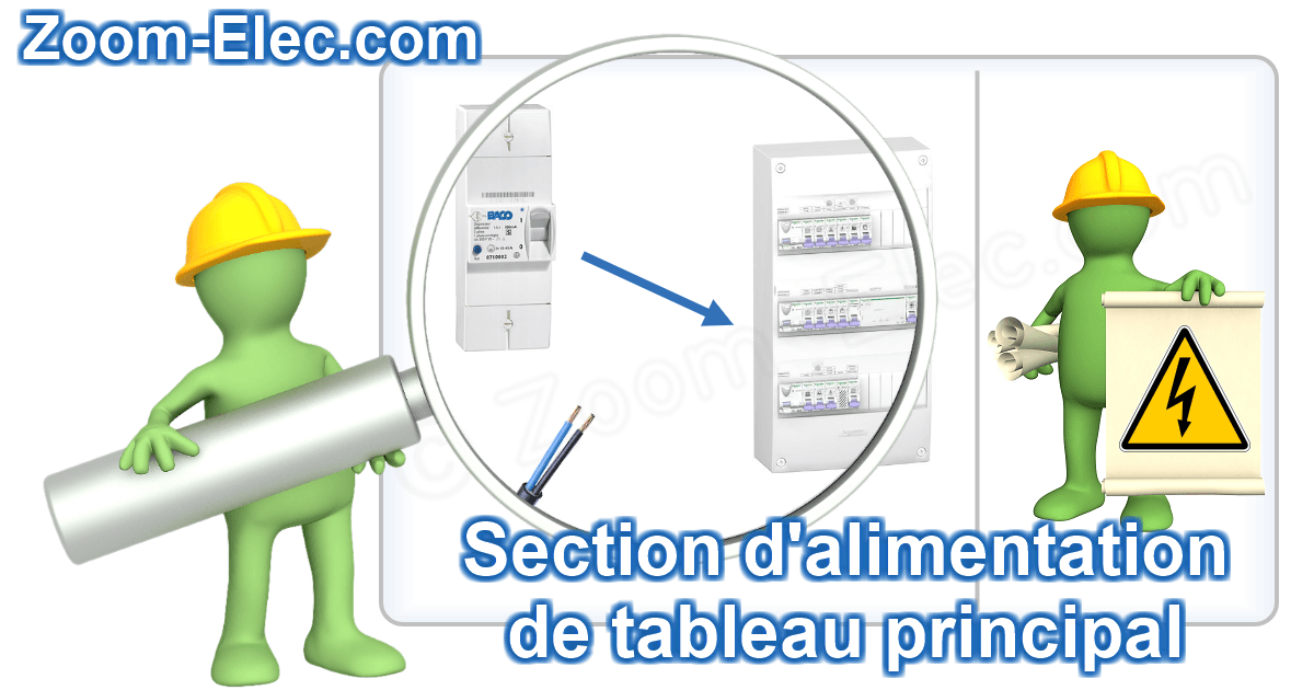 Section d'alimentation de tableau électrique