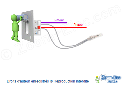 Branchement d'un interrupteur avec voyant sans neutre