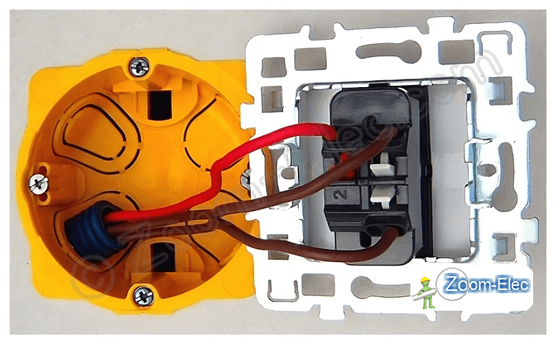 Branchement d'un va et vient : phase