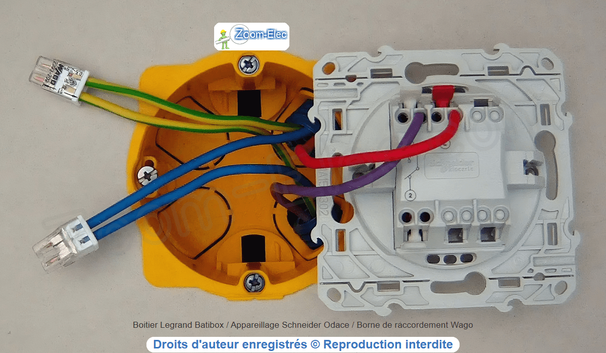 Branchement de l'interrupteur