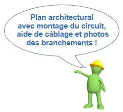 Mise en œuvre pratique du circuit d'un  interrupteur simple allumage.