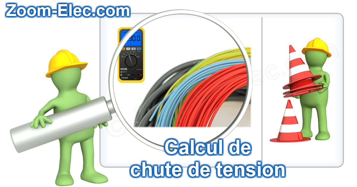 Calculateur de chute de tension avec choix des formules, pour circuits triphasés et monophasés.