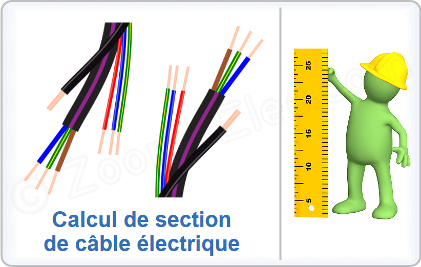 Calcul de section de câble électrique