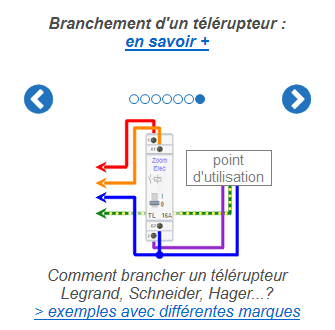 Branchement de télérupteurs de différentes marques : Legrand, Schneider, Hager...