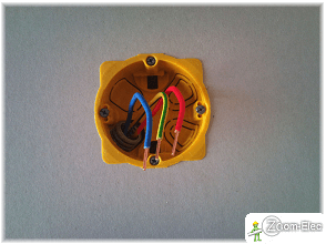 Dénudage des fils d’alimentation d’une prise électrique avant branchement