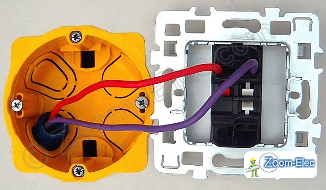 Installation d'un interrupteur simple allumage