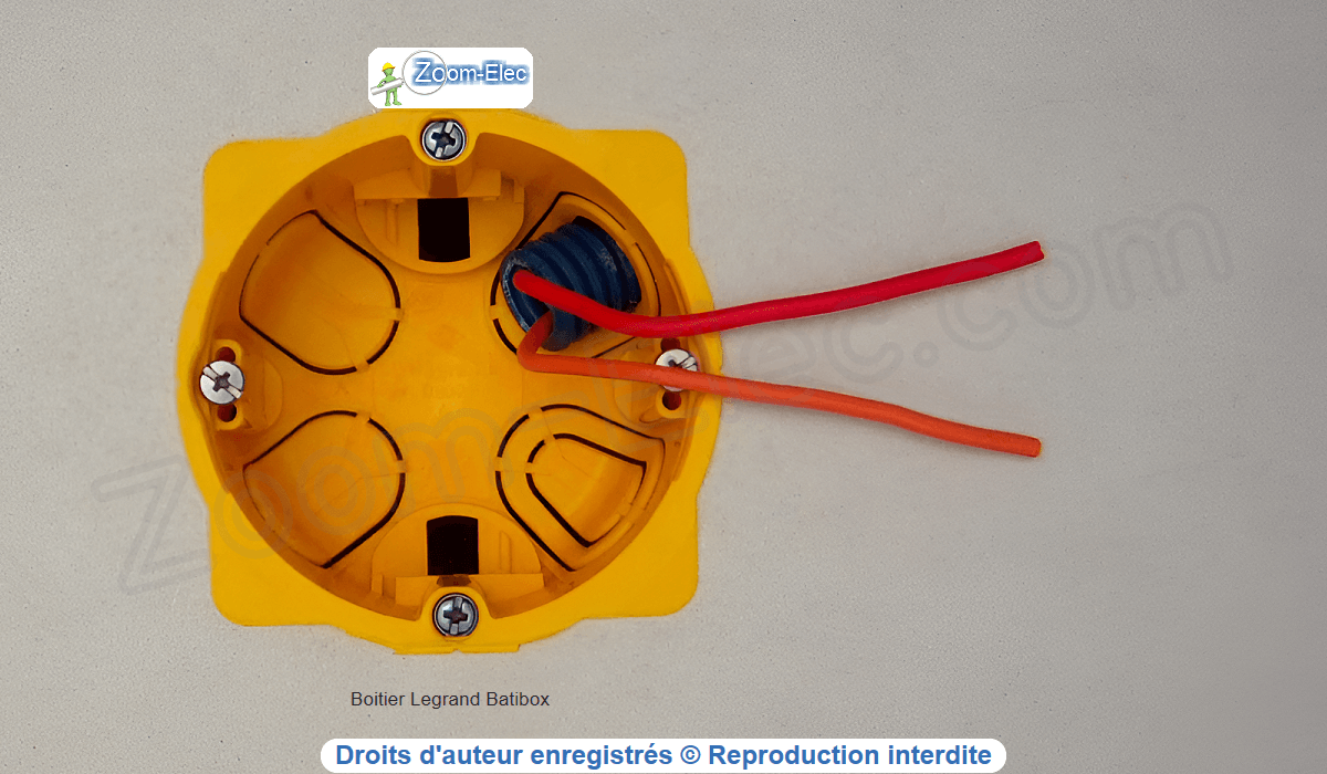 Montage du cablage du bouton poussoir du telerupteur