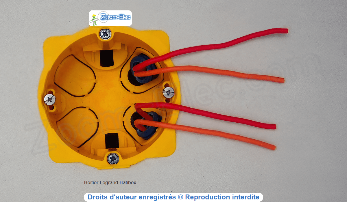 Montage du cablage du poussoir du telerupteur