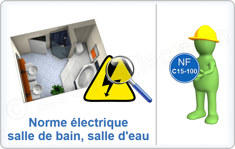 Zoom sur la norme électrique de salle de bain et salle d'eau