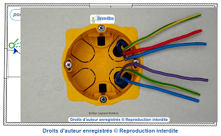 Pose du boitier d'un interrupteur