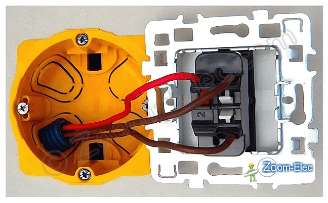 Raccordement d'un va et vient, la phase