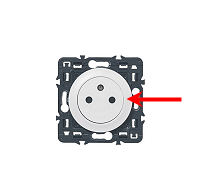 Position de la phase sur une prise - vue de face (étape 3)