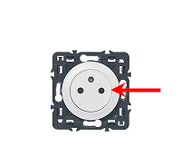 Position de la phase sur une prise - vue de face (étape 5)