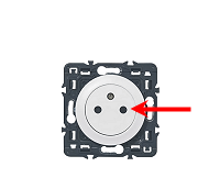 Position de la phase sur une prise - vue de face (étape 7)