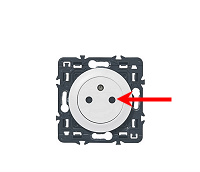Position de la phase sur une prise - vue de face (étape 8)