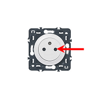 Position de la phase sur une prise - vue de face (étape 9)