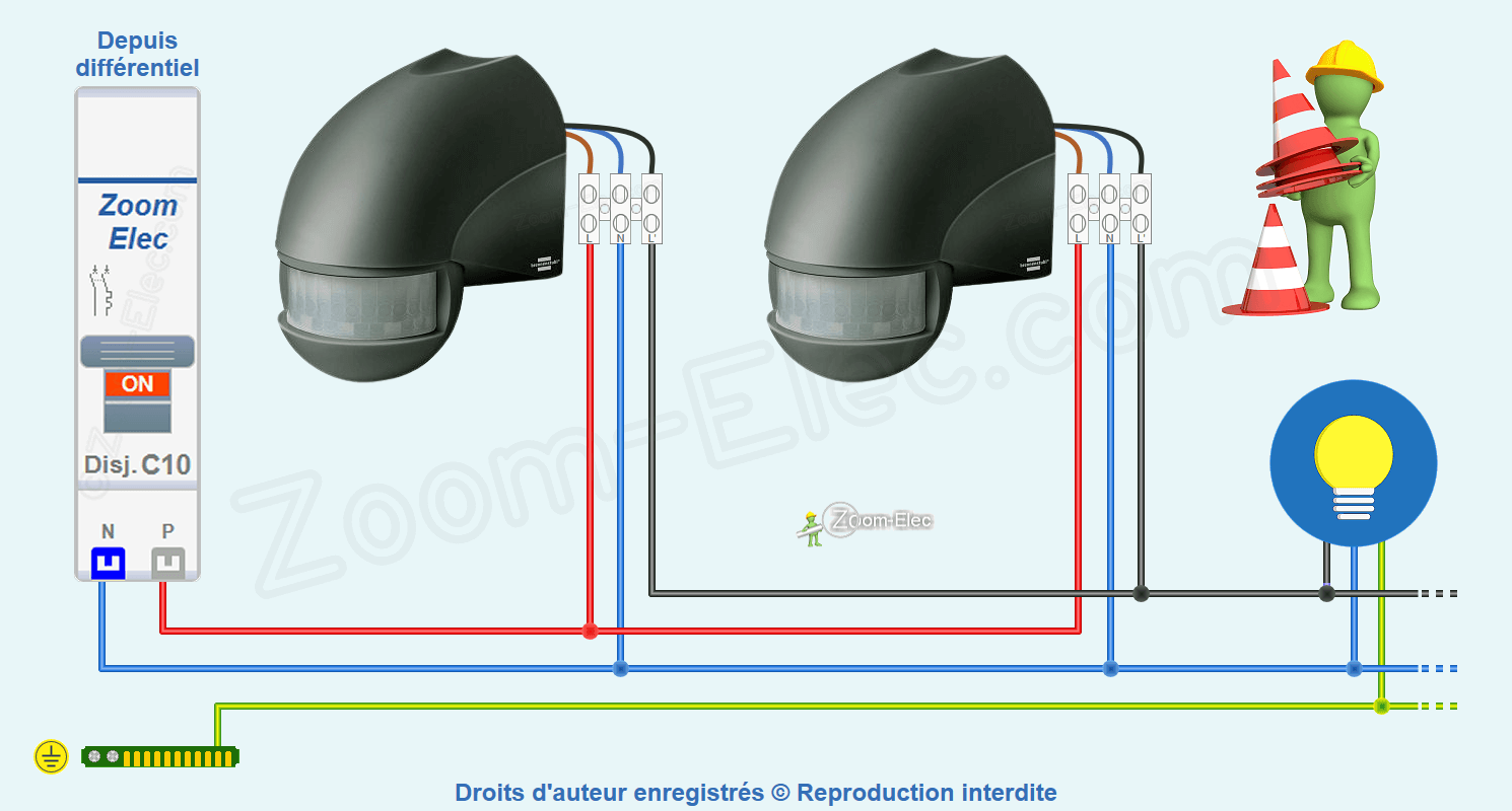 Branchement Détecteur De Mouvement En Parallèle